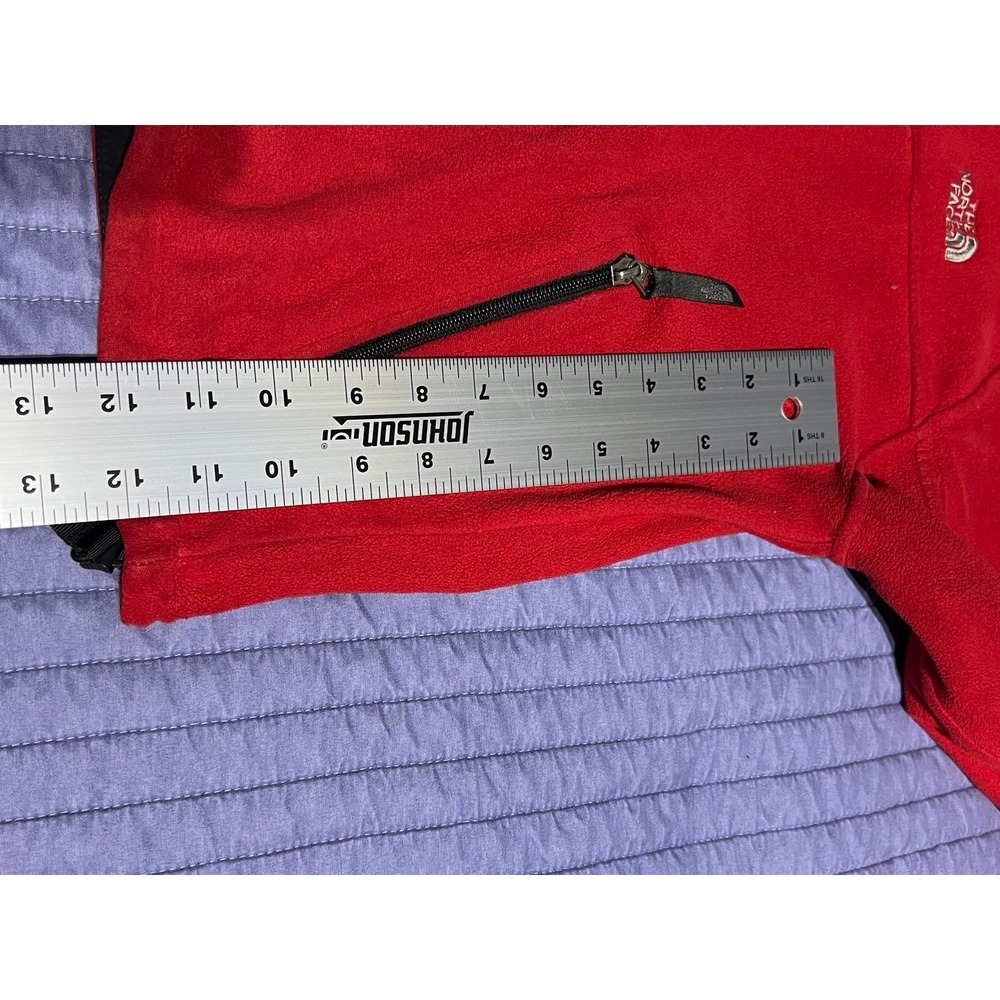 The North Face youth/junior red fleece jacket Size M #outdoor #fleece - Picture 11 of 12